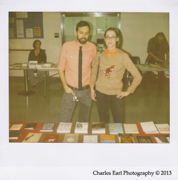 Brian Mihok and Jennie Hoag at the Fall Small Press Fair 2013