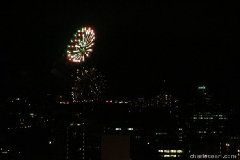 Fireworks over Dow's Lake